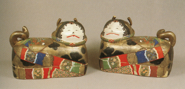 犬張子(いぬはりこ) 一対 江戸時代(後期) 長浜別院大通寺蔵